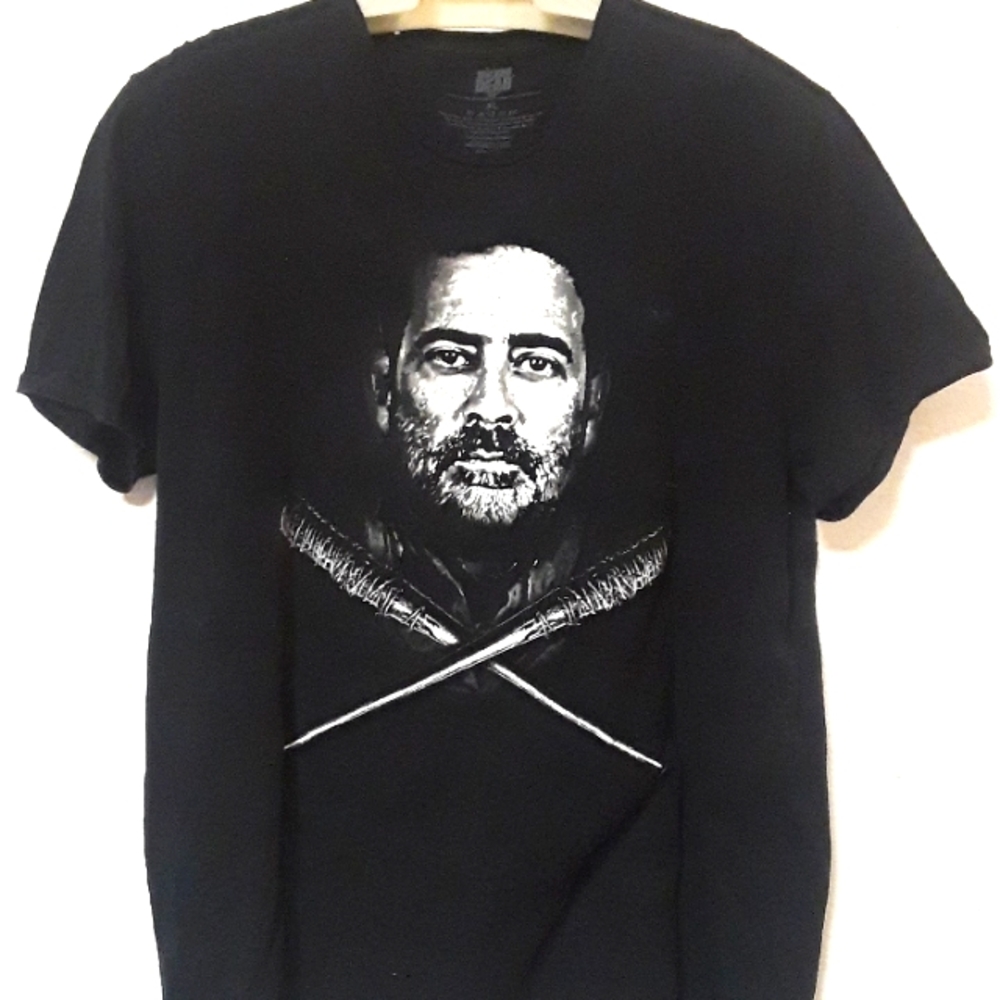 c RARE WALKING DEAD JEFFERY DEAN SZ. XL  BLACK T SHIRT
